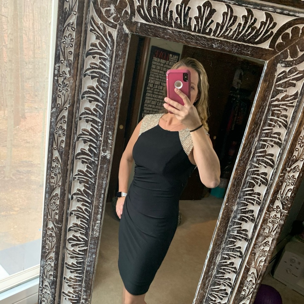 Xscape embellished dress